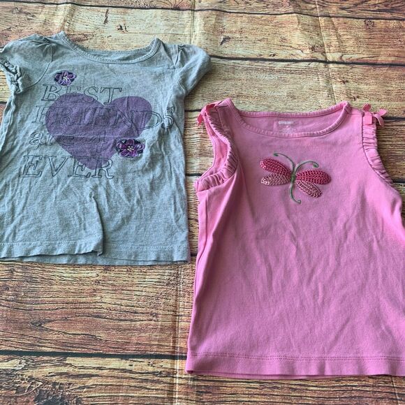 OshKosh Gymboree Girl’s Bundle Lot of 2 Shirts Kid’s Youth Size 4 - Picture 1 of 7